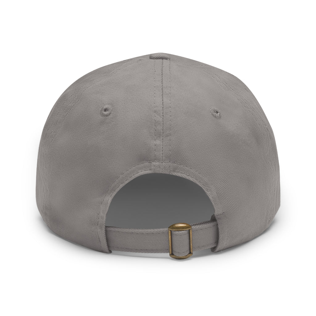 Lamb I Lion Face Leather Patch Dad Hat