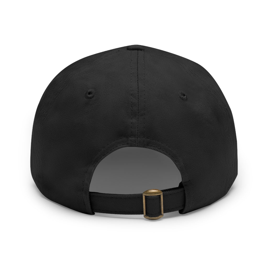 Lamb I Lion Face Leather Patch Dad Hat
