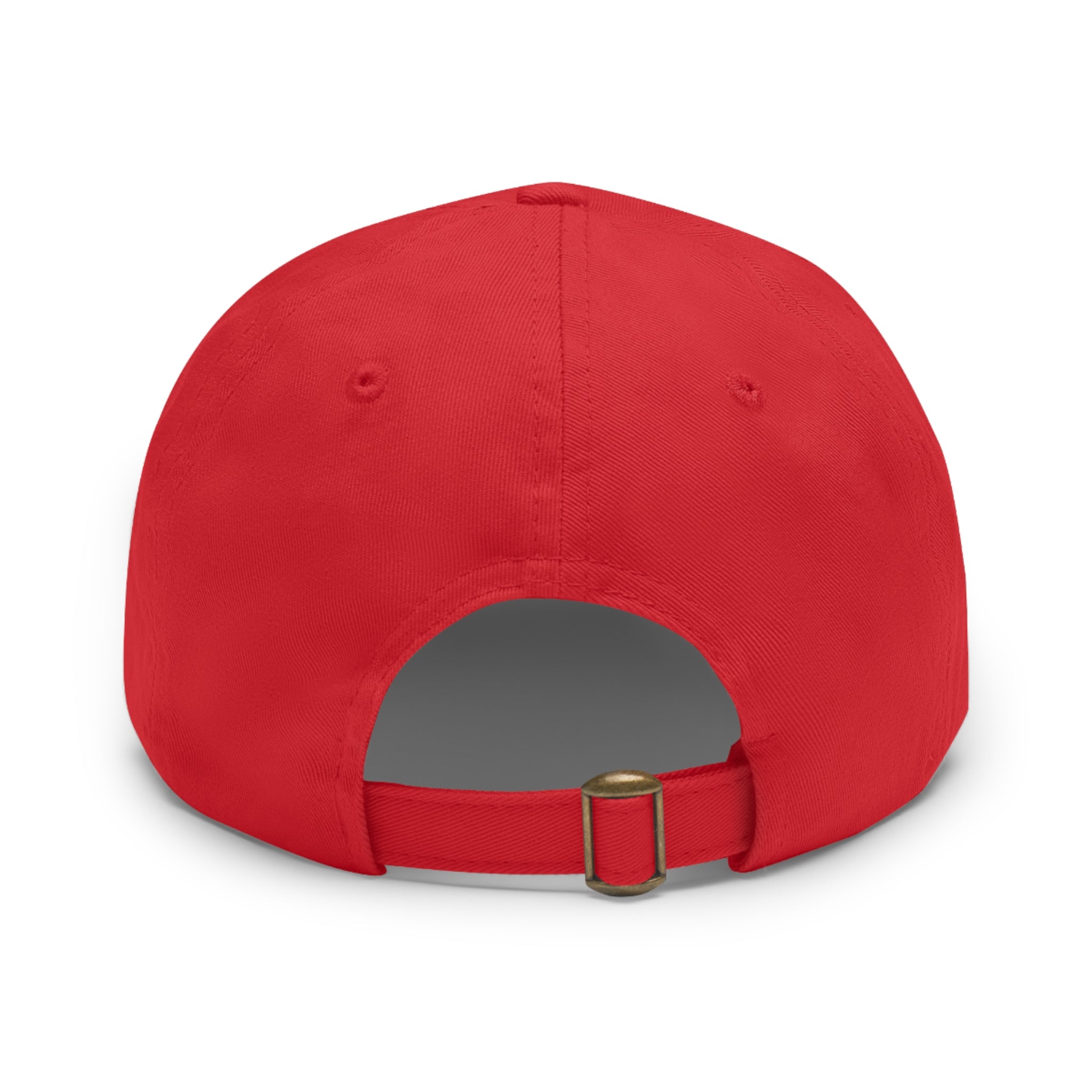 Lamb I Lion Face Leather Patch Dad Hat