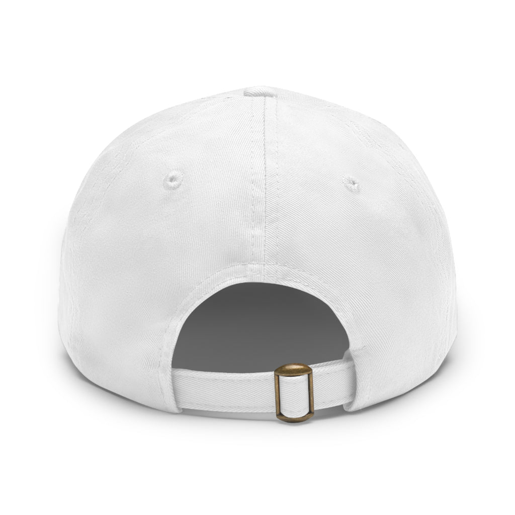 Lamb I Lion Face Leather Patch Dad Hat