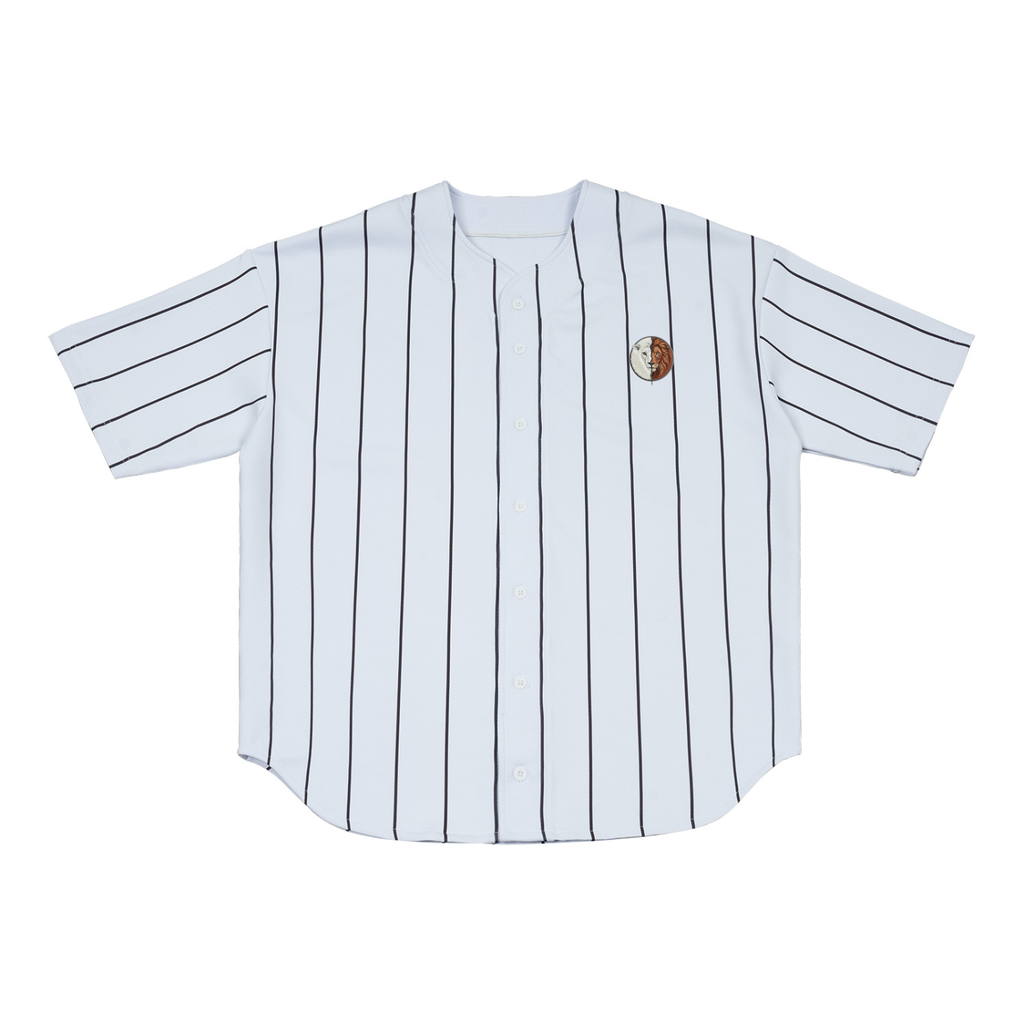 Kingdom Pinstripe Baseball Jersey | Collared Jersey