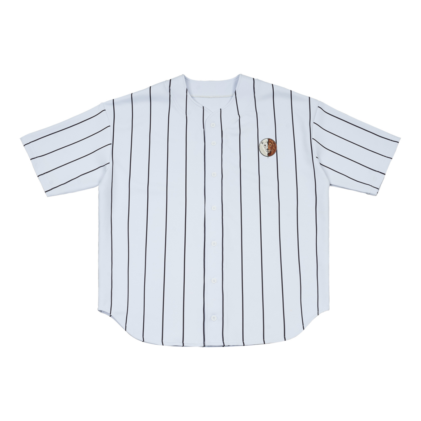 Kingdom Pinstripe Baseball Jersey | Collared Jersey