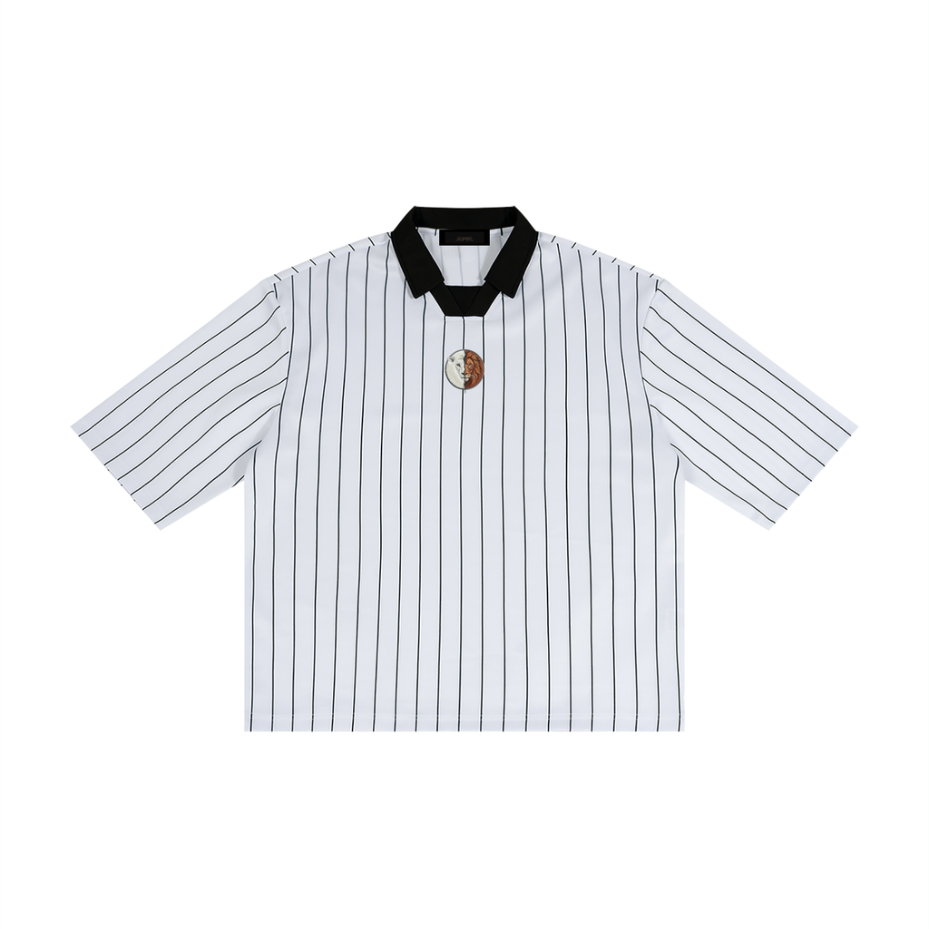 Unisex Pinstripe Collared Soccer Jersey