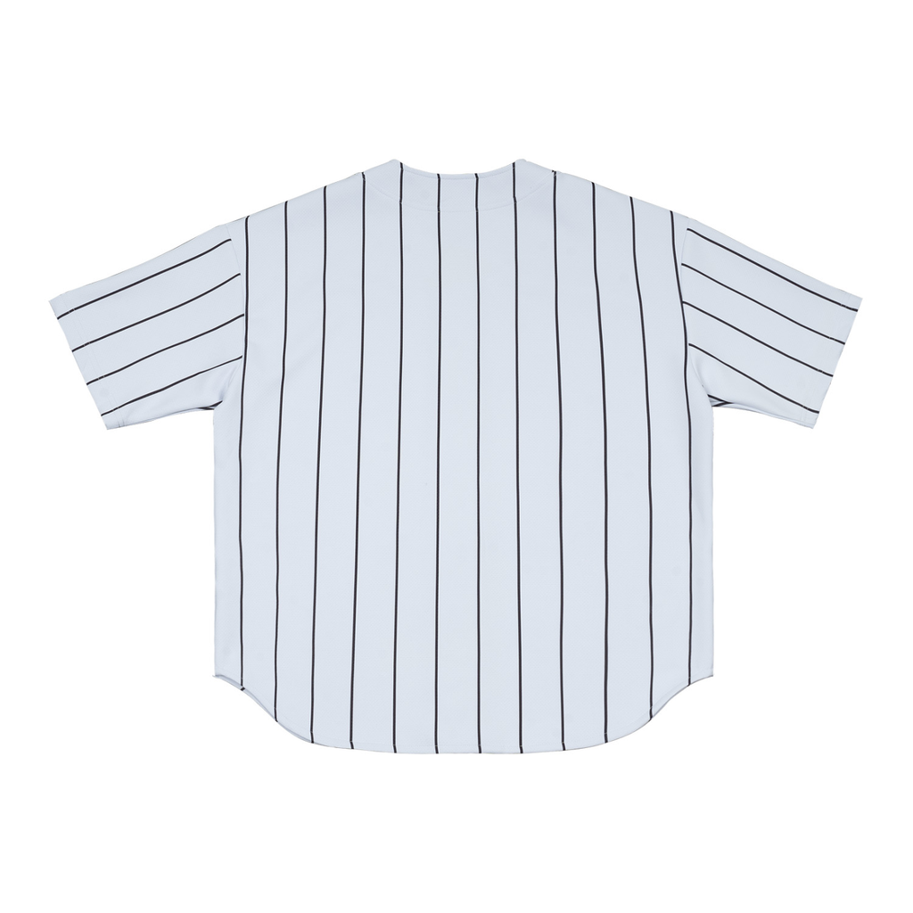 Kingdom Pinstripe Baseball Jersey | Collared Jersey