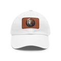 Lamb I Lion Face Leather Patch Dad Hat