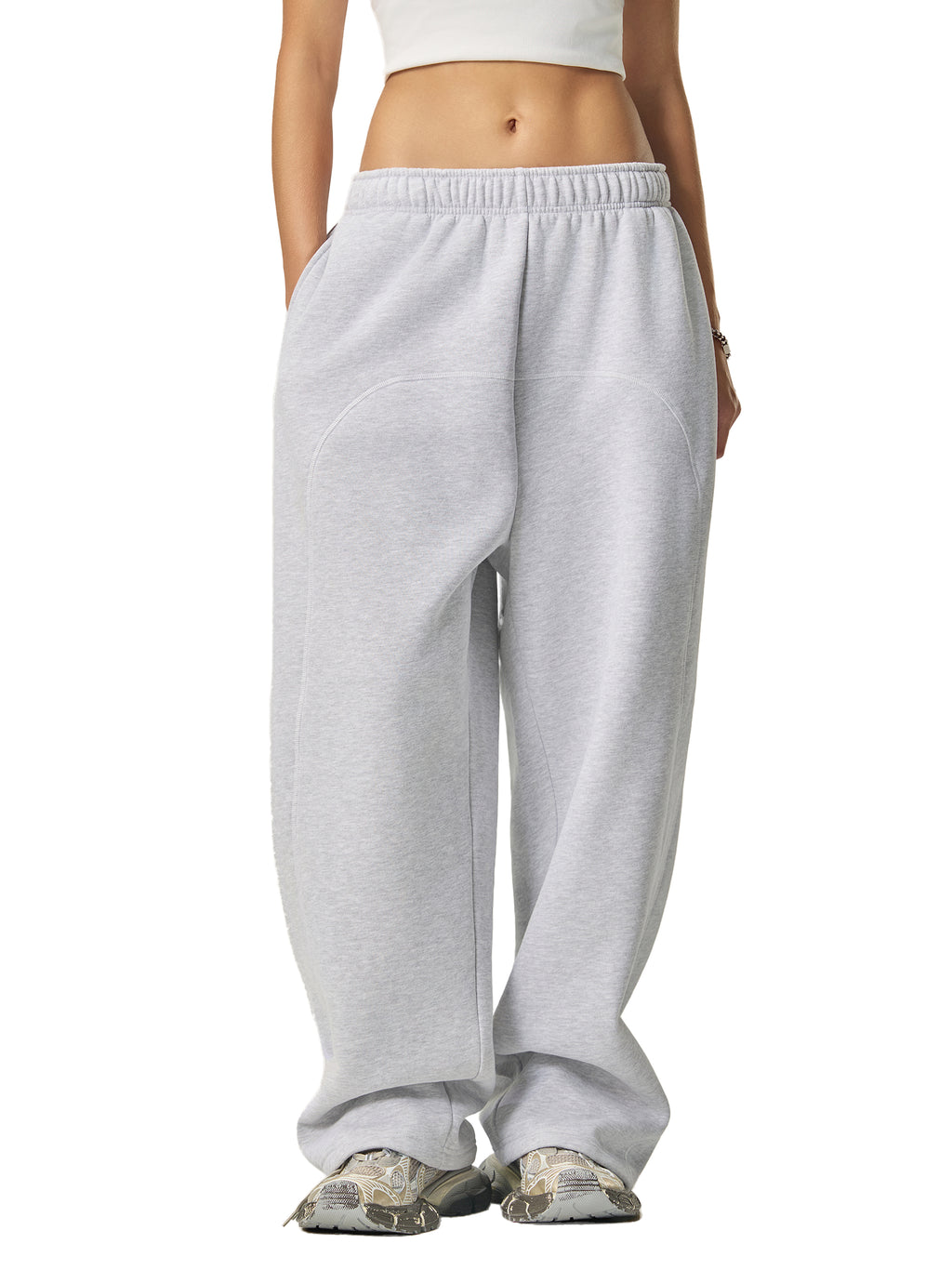 The Heritage Sweatpant | Slate Greystitched Fleece Sweatpants